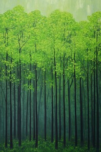 翠绿森林 静谧的自然之境