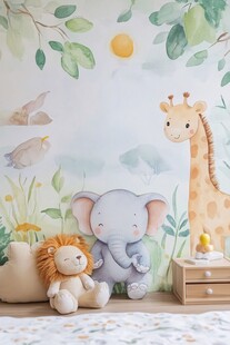 童趣动物主题儿童房布置