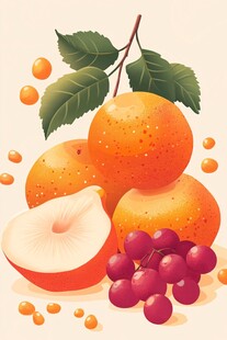 缤纷鲜果插画