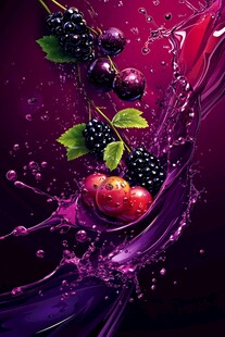 缤纷浆果溅出绚丽色彩