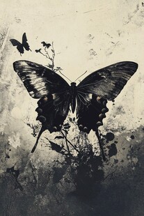 墨韵蝴蝶 自然灵动之美