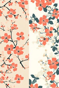 花卉图案背景设计图