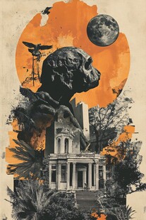 远古遗迹与神秘月空景象