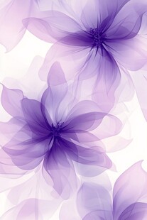 梦幻紫色花卉背景图案