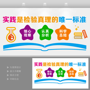 科学实验室文化墙