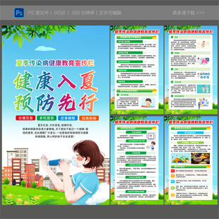 夏季传染病预防宣传栏