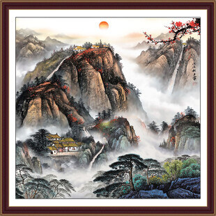 泰山风景画泰山图五岳独尊