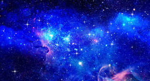蓝色星空宇宙星空图