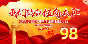 庆祝建党98周年宣传海报