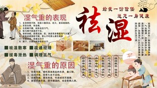 祛湿排毒背景墙