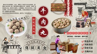 牛肉丸背景墙