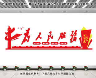 为人民服务文化墙