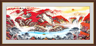 鸿运当头国画