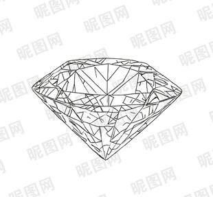 简约线条钻石图案设计