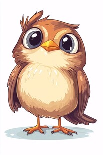 可爱卡通小鸟萌趣登场