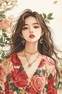 花中佳人 尽显优雅气质