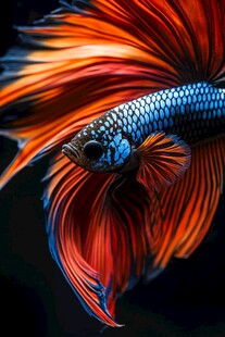 艳丽多姿的暹罗斗鱼