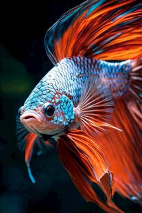 绚丽斗鱼特写