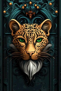 豹头图腾 神秘华丽的艺术呈现