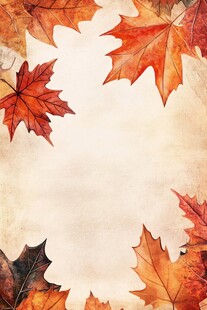 秋意枫叶背景图