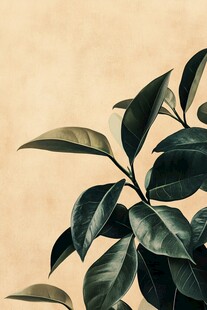 绿叶特写 自然清新植物之美