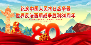 纪念抗战胜利80周年海报