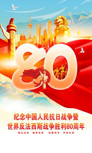 抗战胜利海报