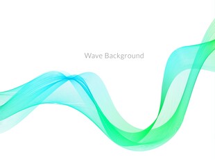 灵动渐变波浪线条背景