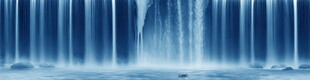 高山流水瀑布山水