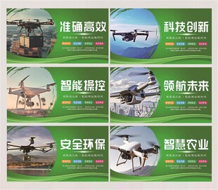 绿色简洁智慧农用套图展板