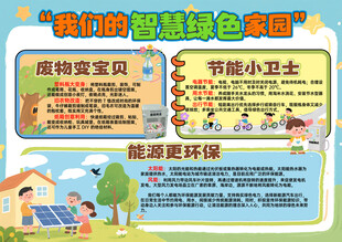 智慧绿色家园手抄报