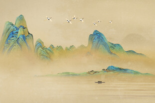 新中式山水画