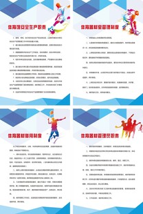 场馆制度展板四件套