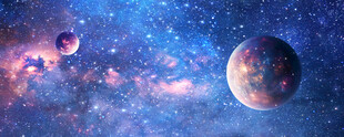 宇宙星球星空背景墙