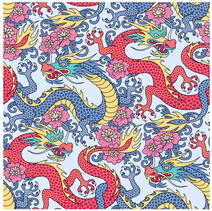 传统龙纹图案
