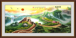 油画长城