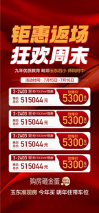 钜惠返场狂欢周末特惠一口价海报