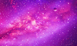 紫色宇宙星空星云背景图