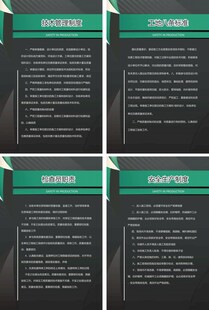 简洁安全生产制度四件套