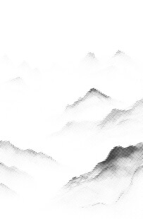 水墨山