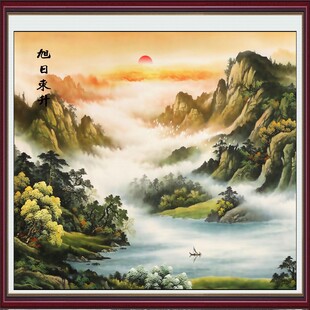 流水生财国画