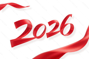 2026字体 红飘带