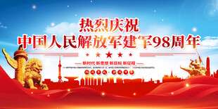 八一建军节海报