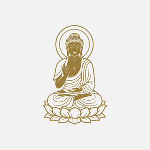 手绘卡通如来佛祖免抠元素