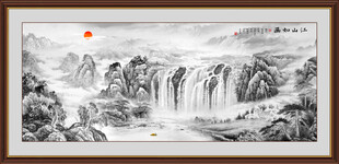 水墨山水画