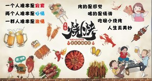 烧烤背景墙