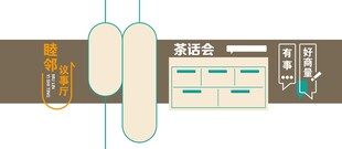 睦邻议事厅文化墙