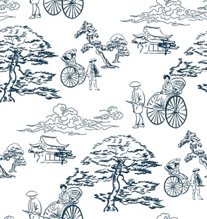 风景 线条手绘