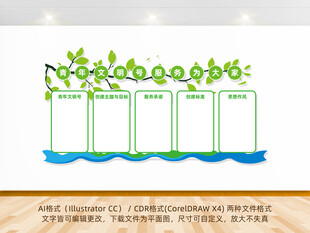 创青年文明号文化墙