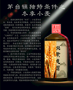 茅台镇酱香酒特殊酿造条件小麦
